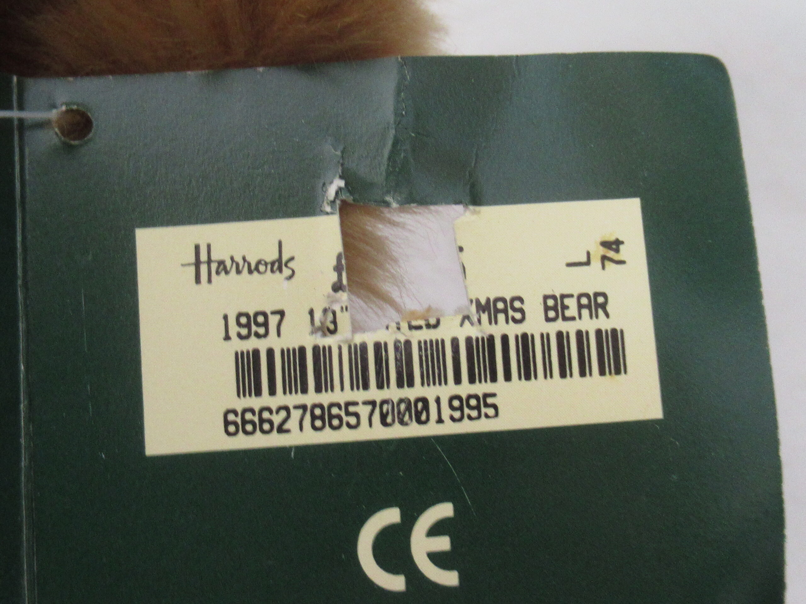 Harrods Knightsbridge Christmas Bear 1997 - Image 11