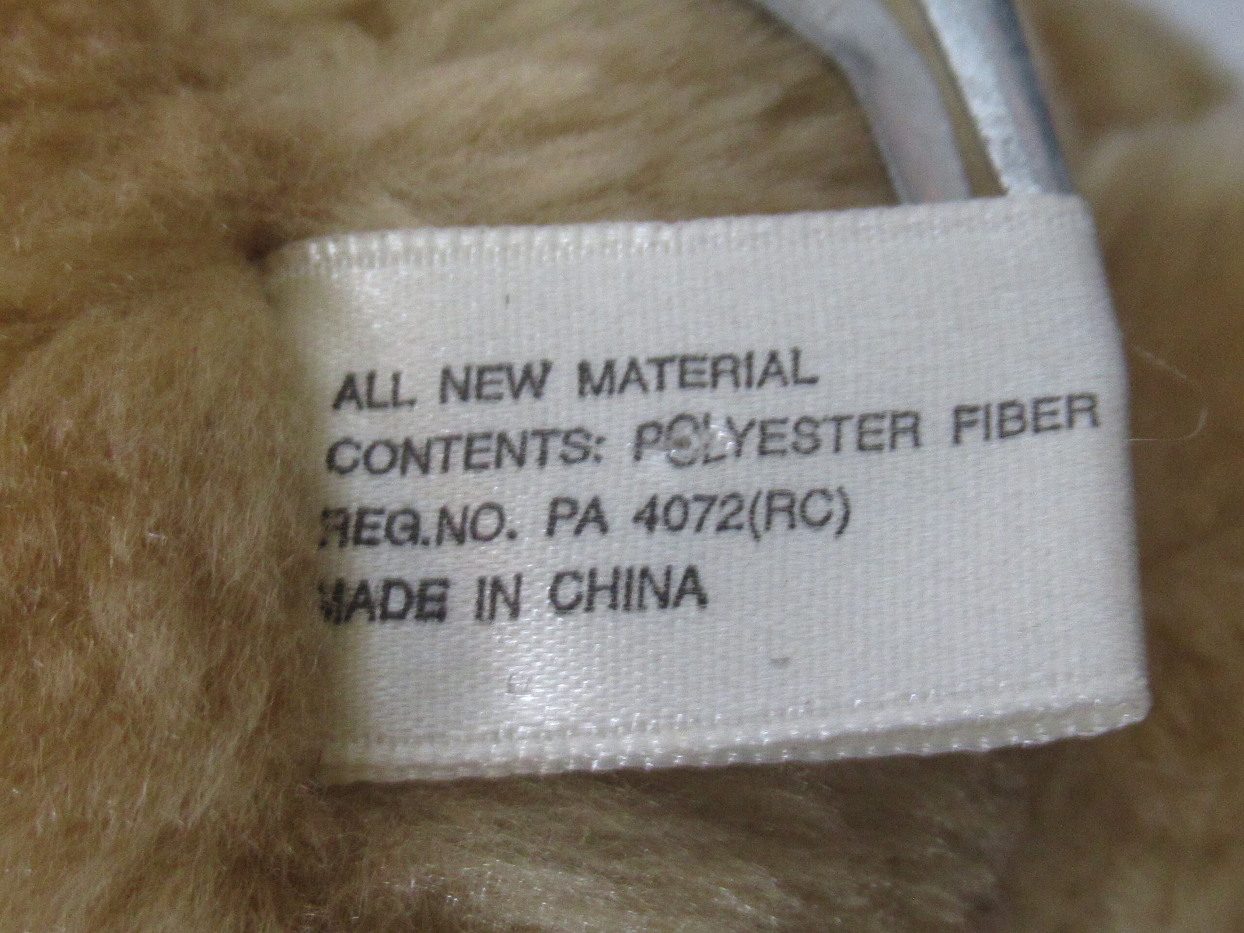 Macy's Teddy Bear with Plaid Bow, Ears and Paws - Image 7