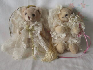 Lot of 2 Bears - Angel Bear and Bear with Jingle Bells