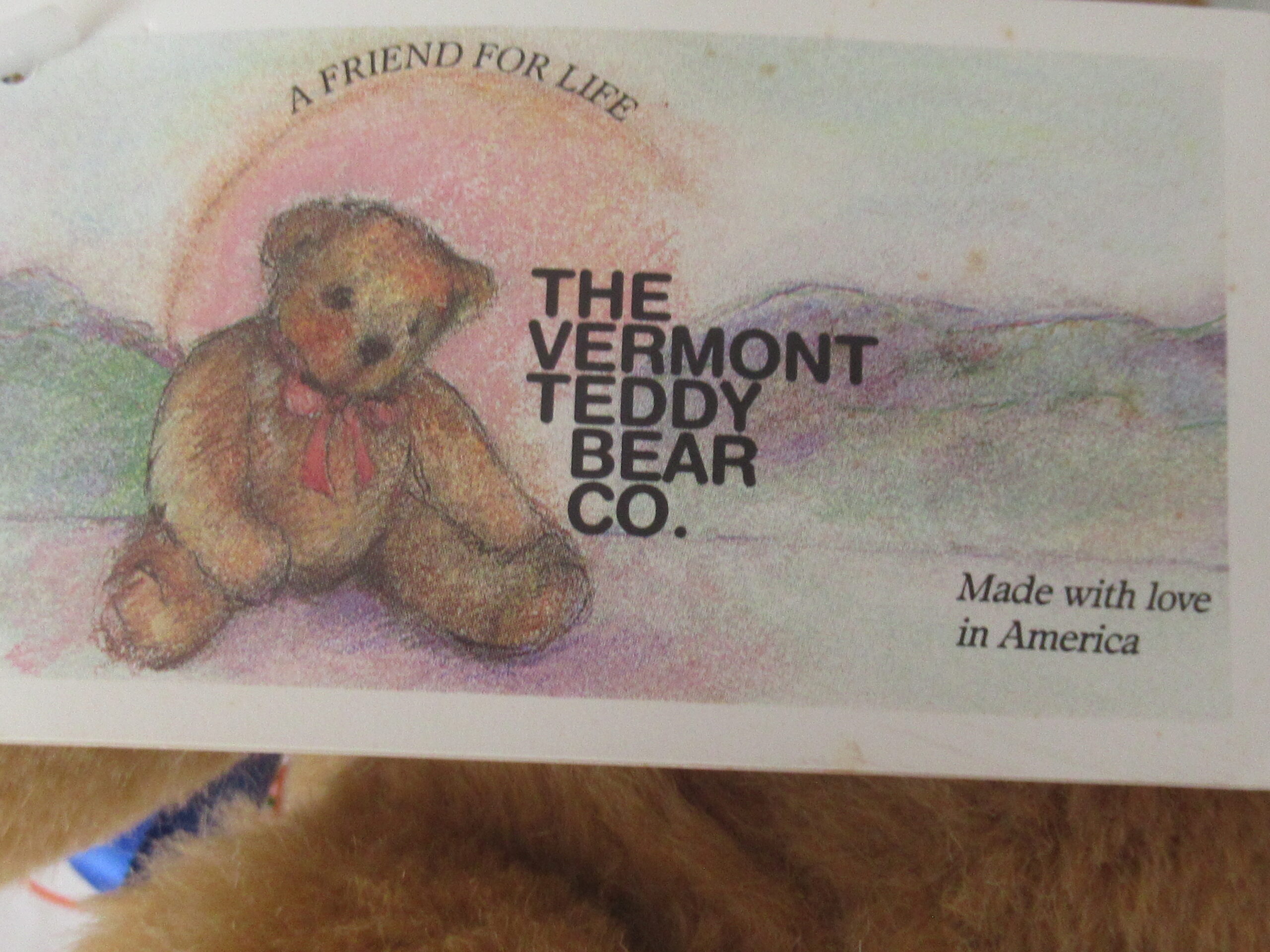 Vermont Teddy Bear - Happy Birthday 1991- Limited Edition - Image 9