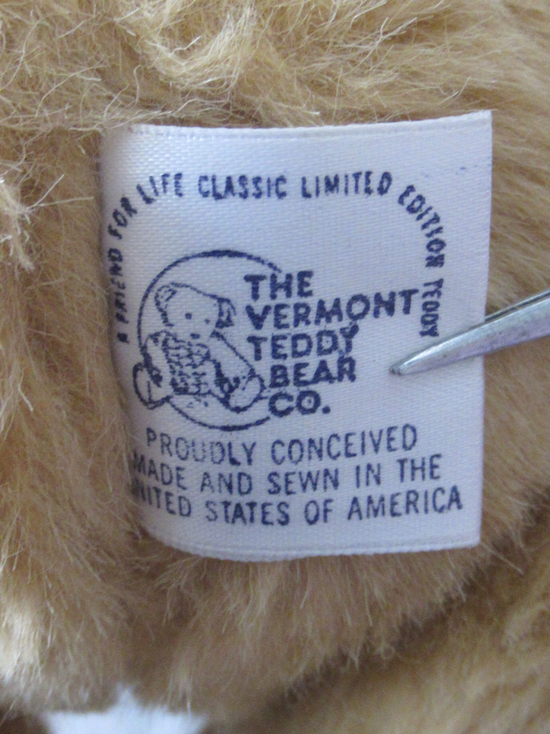 Vermont Teddy Bear - Happy Birthday 1991- Limited Edition - Image 13