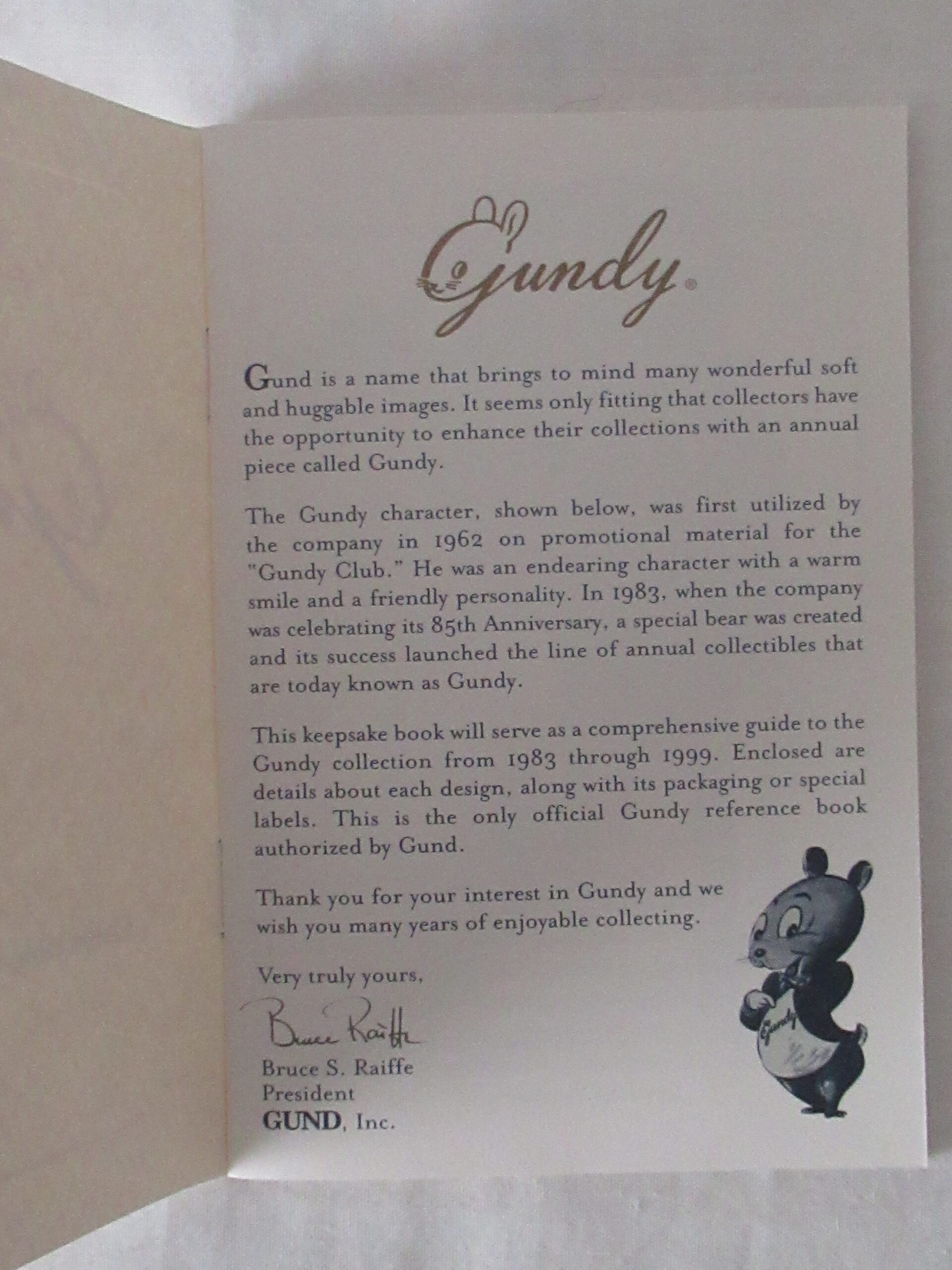 Gund Collectors Club 1999 - 8 Inch Mohair Teddy Bear - Image 24