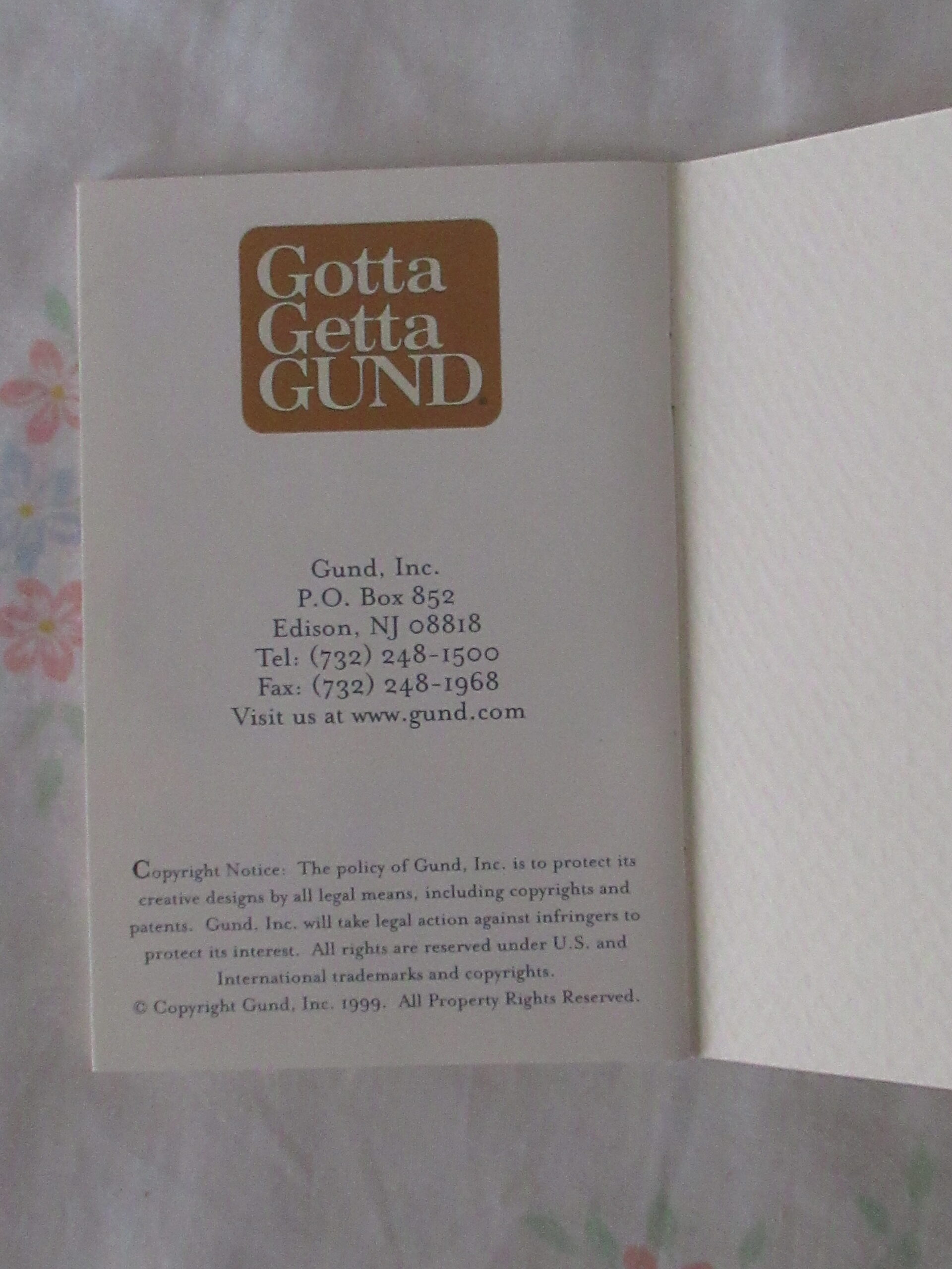 Gund Collectors Club 1999 - 8 Inch Mohair Teddy Bear - Image 25