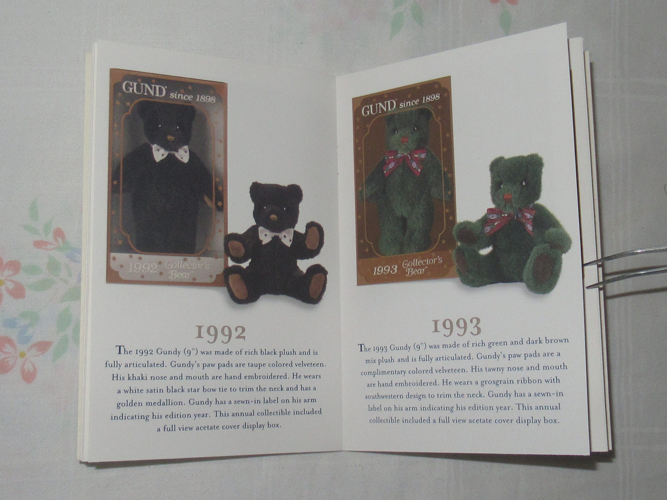 Gund Collectors Club 1999 - 8 Inch Mohair Teddy Bear - Image 26