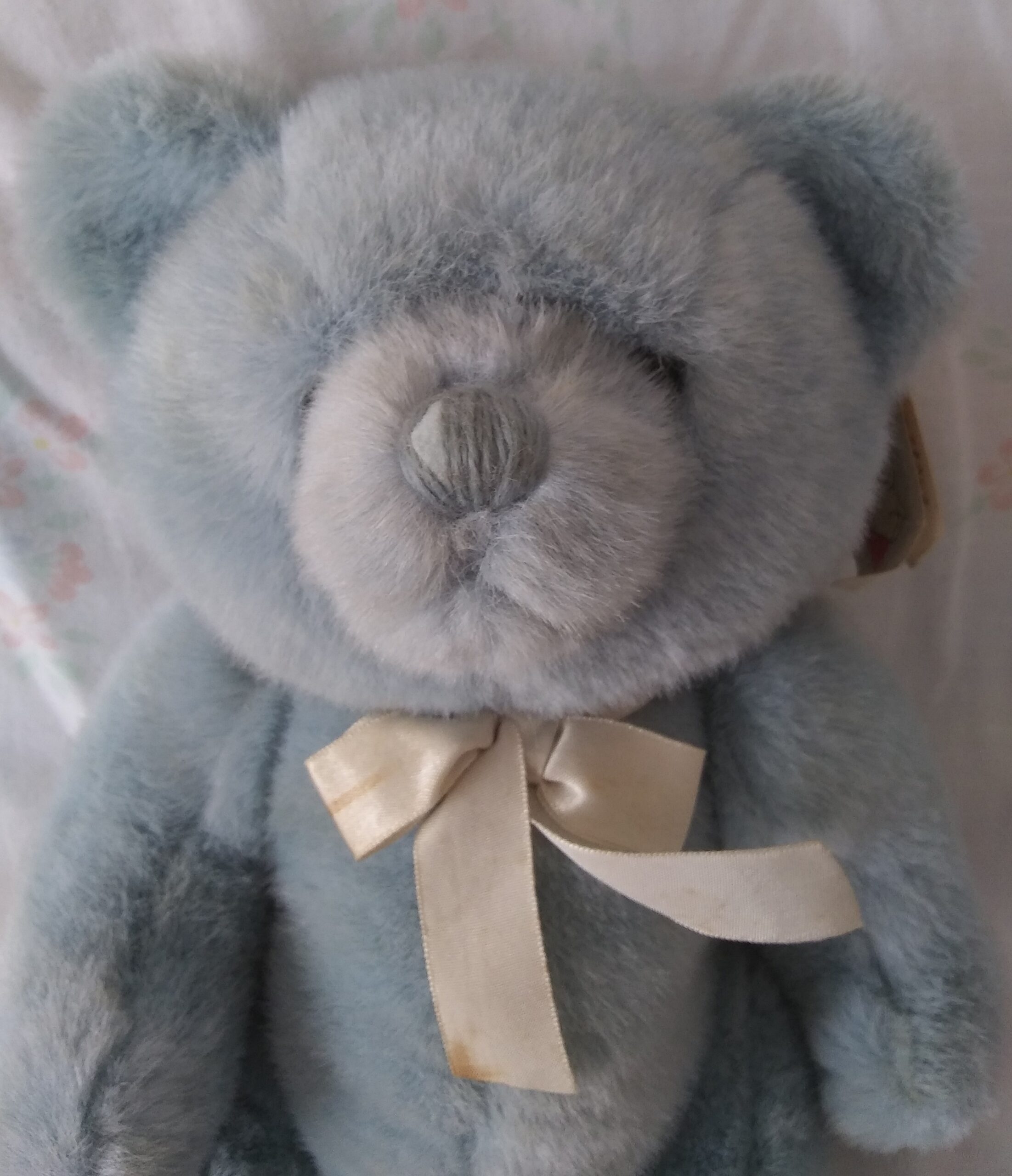 Dakin 1989 - Dusty Teal Bear- Item #31-8630 - Image 3