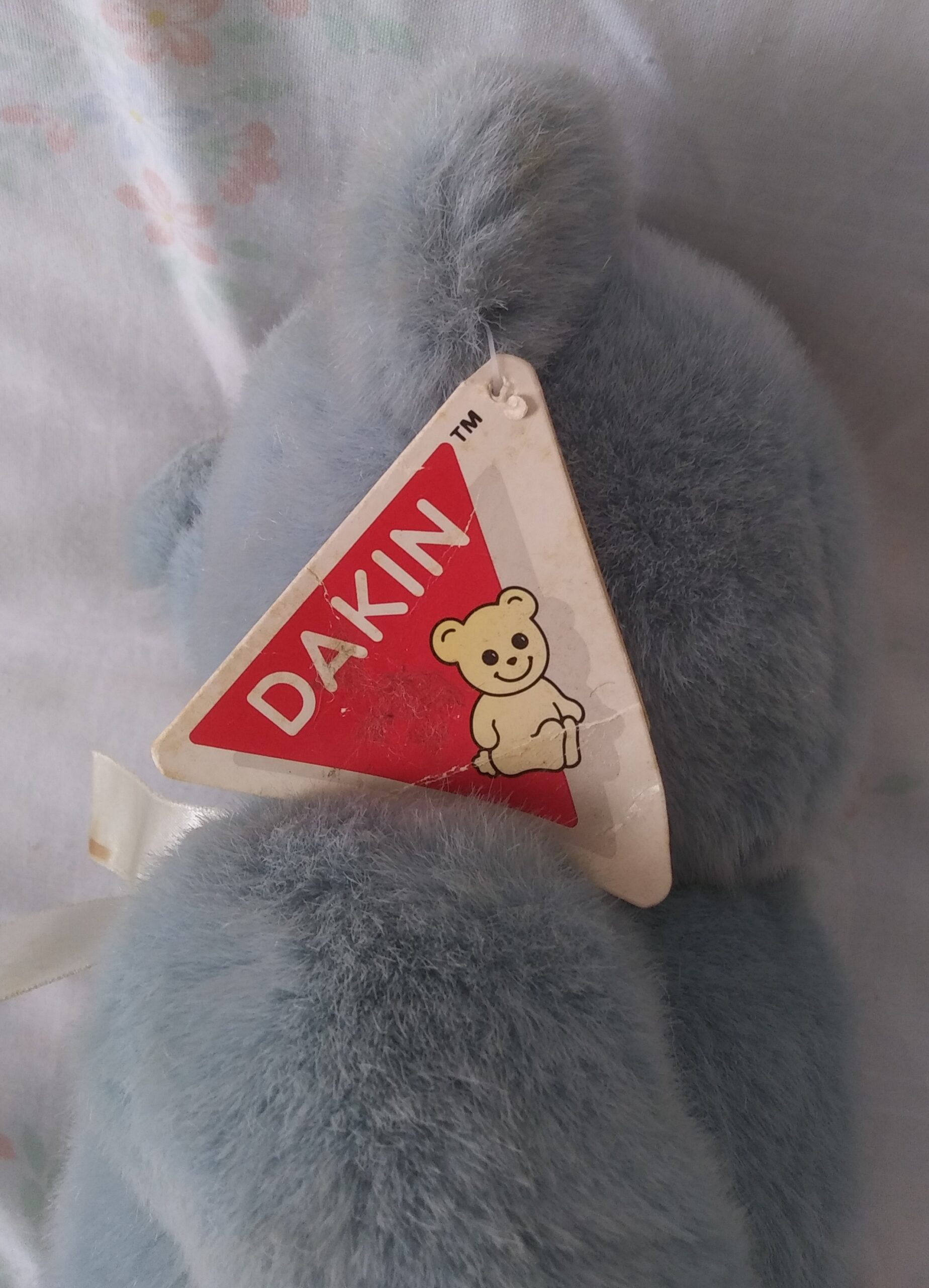 Dakin 1989 - Dusty Teal Bear- Item #31-8630 - Image 9