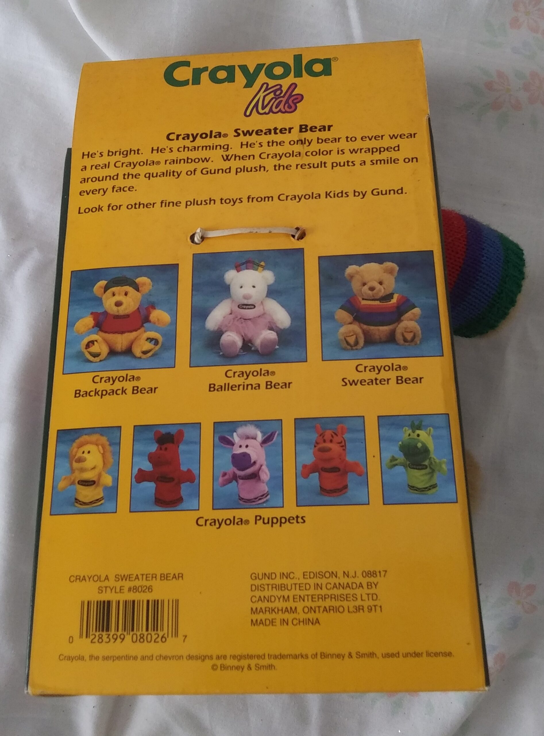 Gund, Inc - Crayola Kids Sweater Bear - Style #8026 - Image 6