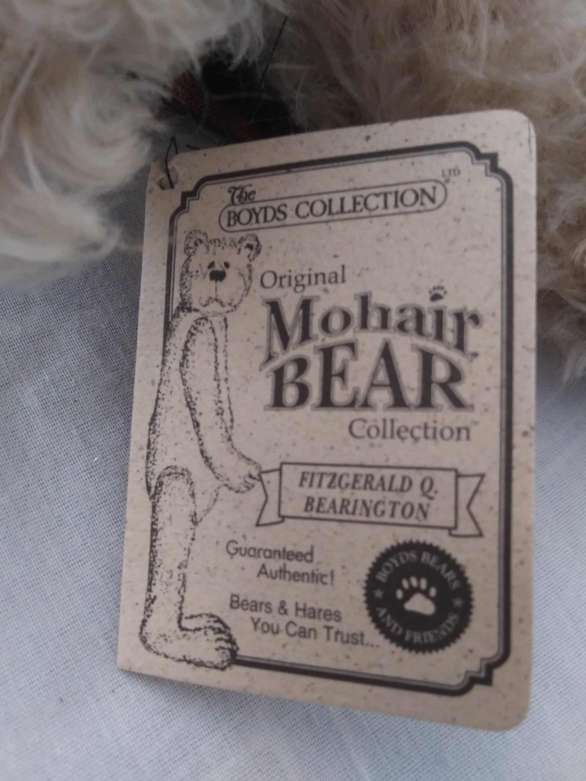 Boyds Mohair Bear Collection - Fitzgerald Q Bearington - Image 20