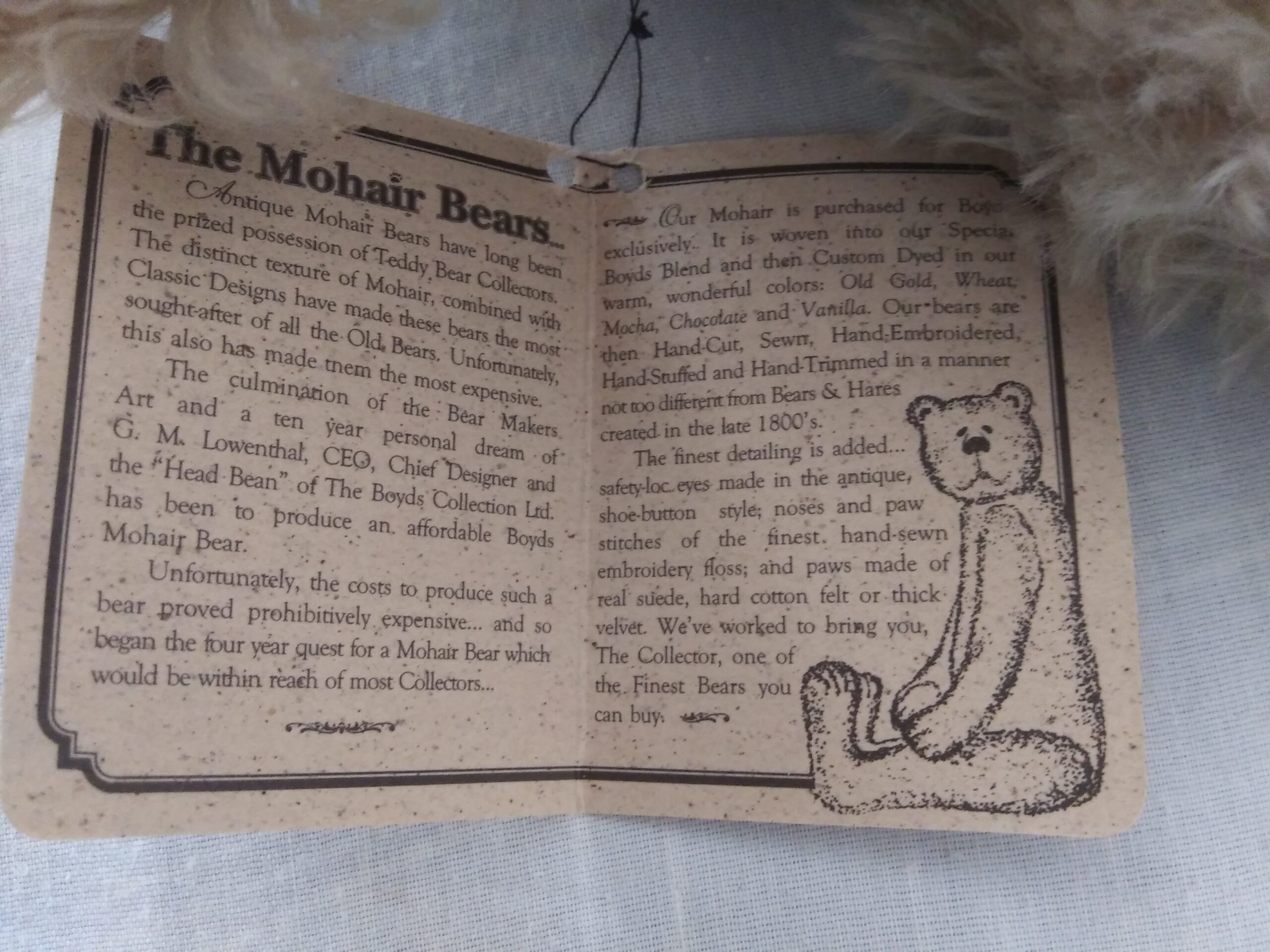Boyds Mohair Bear Collection - Fitzgerald Q Bearington - Image 22